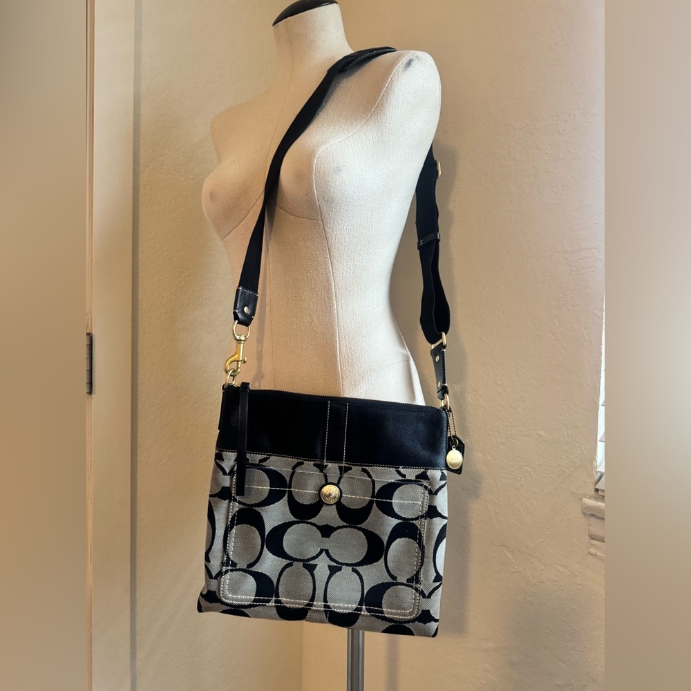 Coach Black and Gray Crossbody